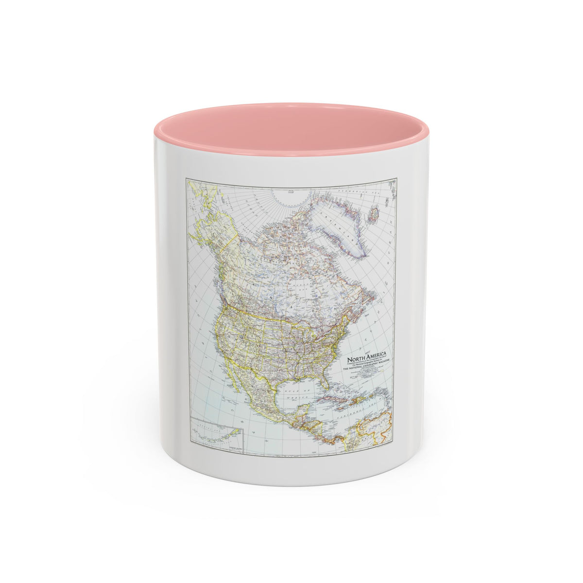 North America (1942) (Map) Accent Coffee Mug