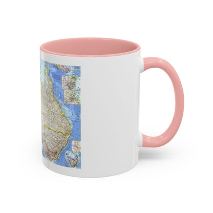 Australia (1963) (Map) Accent Coffee Mug