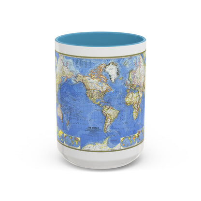 World Map (1965) (Map) Accent Coffee Mug