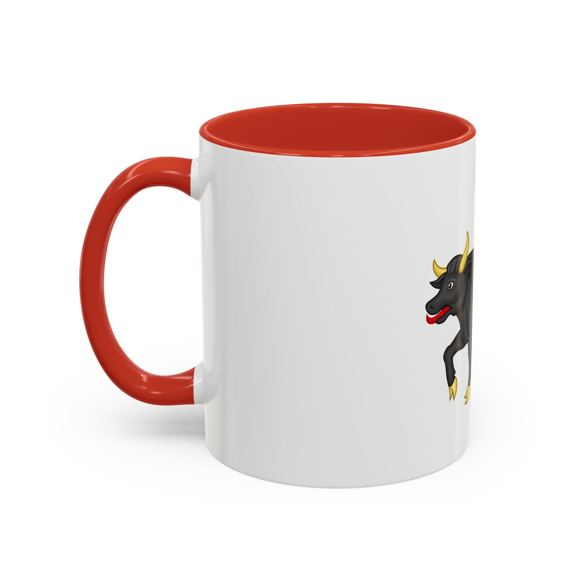 Black Bull of Clarence Badge of Edward IV - Accent Coffee Mug