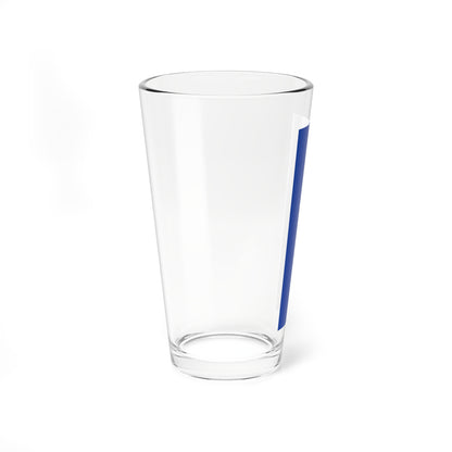 Flag blue white 2x5 (Germany) Pint Glass 16oz