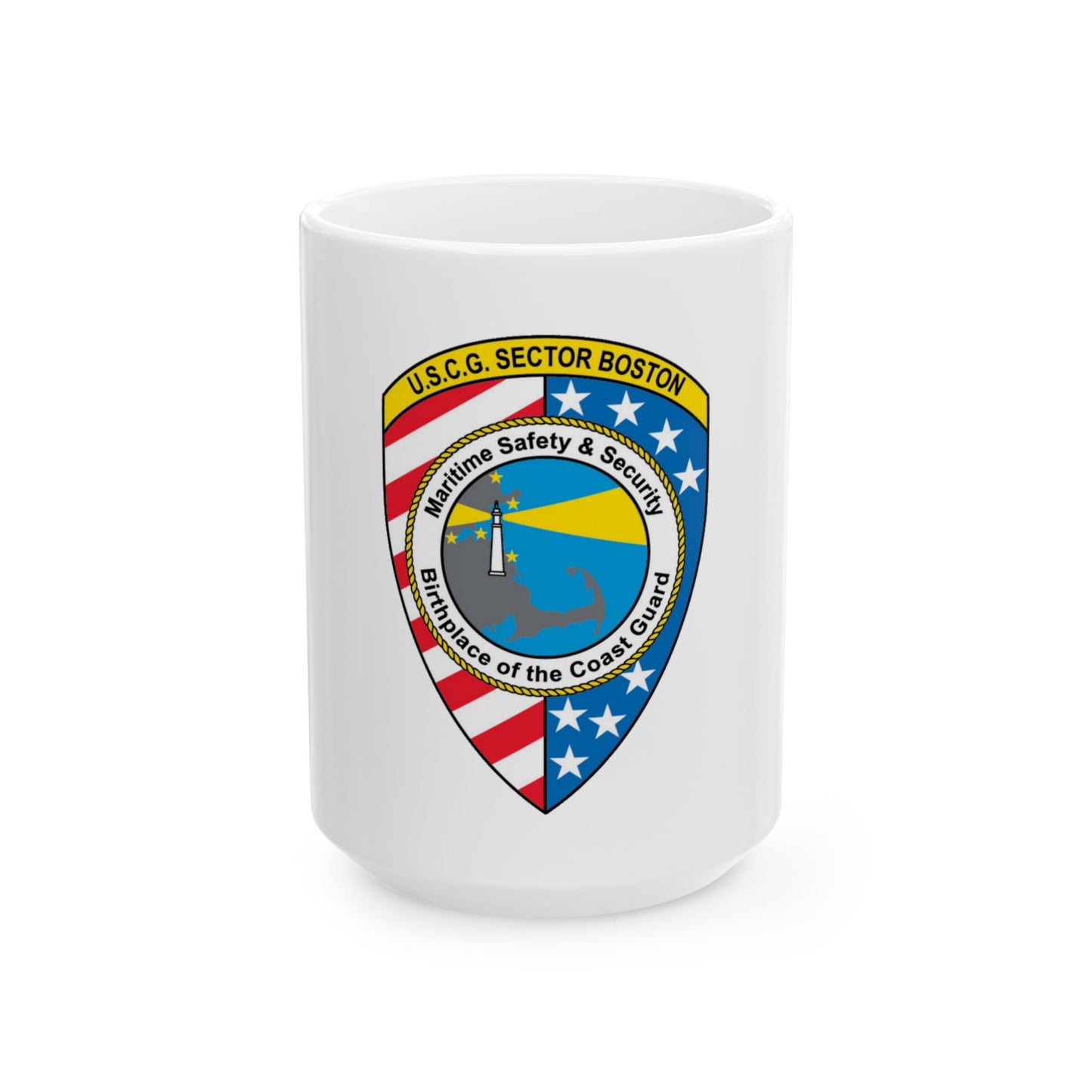 USCG Sector Boston (U.S. Coast Guard) White Coffee Mug