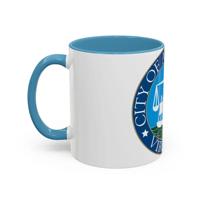 Seal of Alexandria Virginia - Accent Coffee Mug-Go Mug Yourself