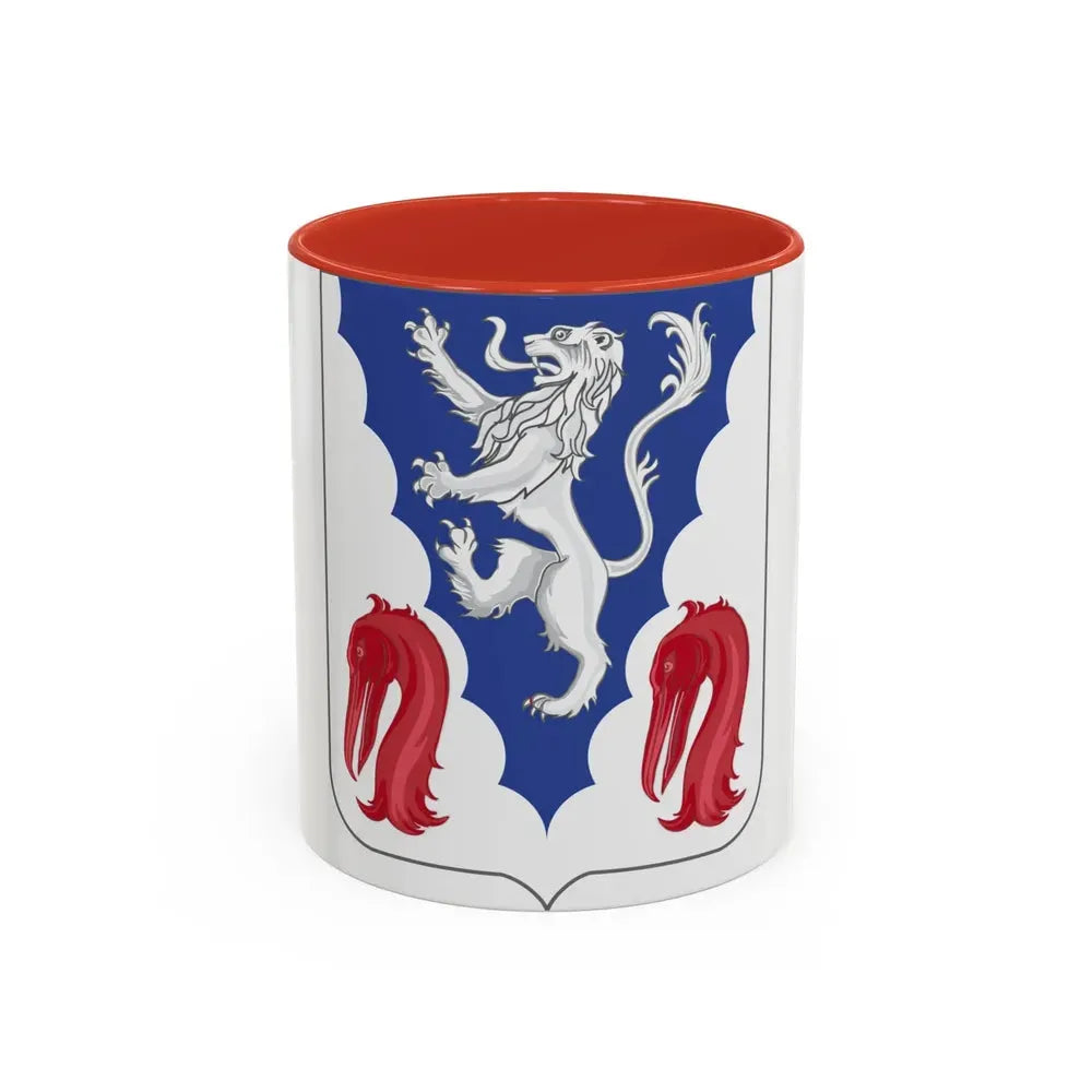 401 Glider Infantry Regiment 2 (U.S. Army) Accent Coffee Mug 11oz Red - Go Mug Yourself