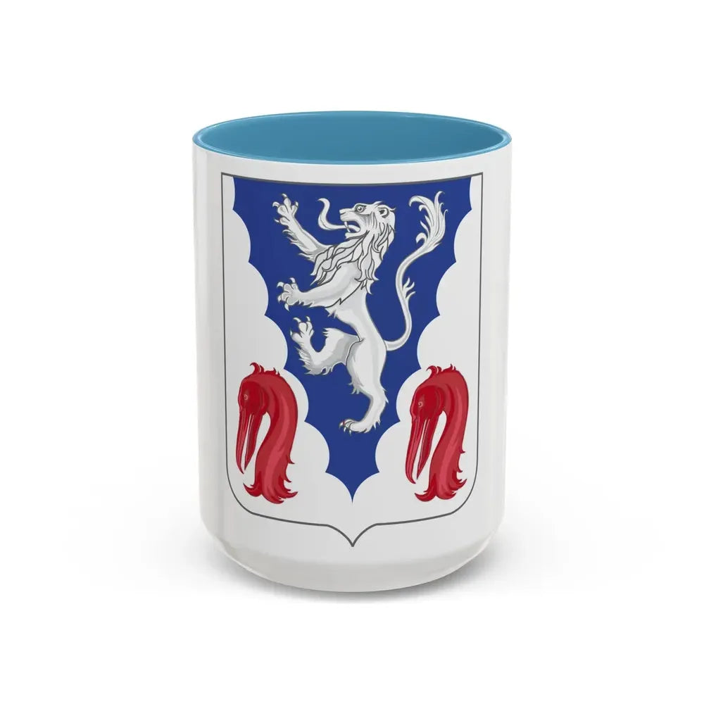 401 Glider Infantry Regiment 2 (U.S. Army) Accent Coffee Mug 15oz Light Blue - Go Mug Yourself