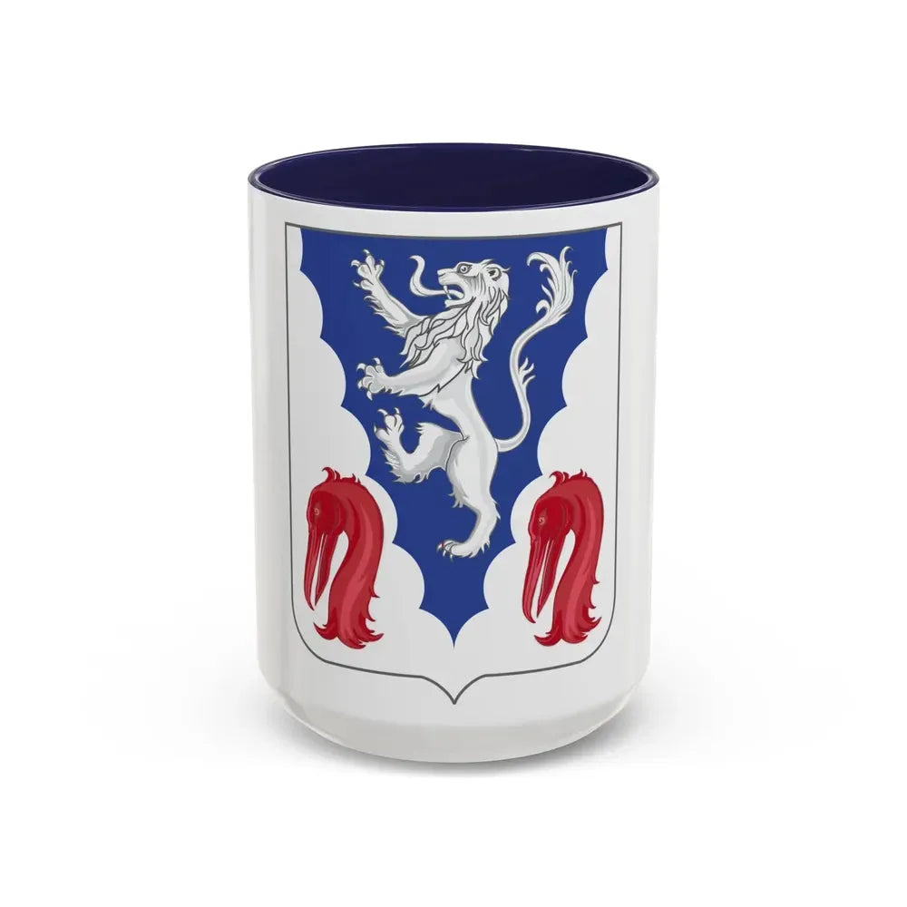 401 Glider Infantry Regiment 2 (U.S. Army) Accent Coffee Mug 15oz Navy - Go Mug Yourself