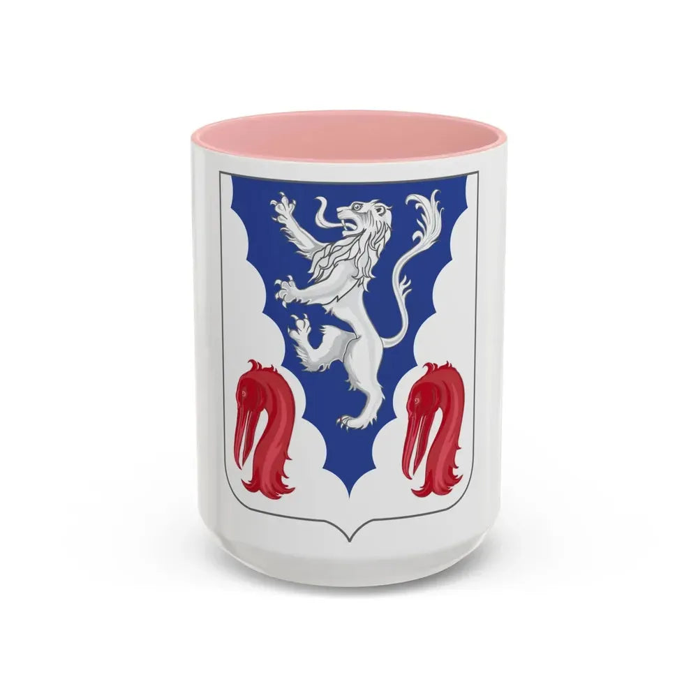 401 Glider Infantry Regiment 2 (U.S. Army) Accent Coffee Mug 15oz Pink - Go Mug Yourself
