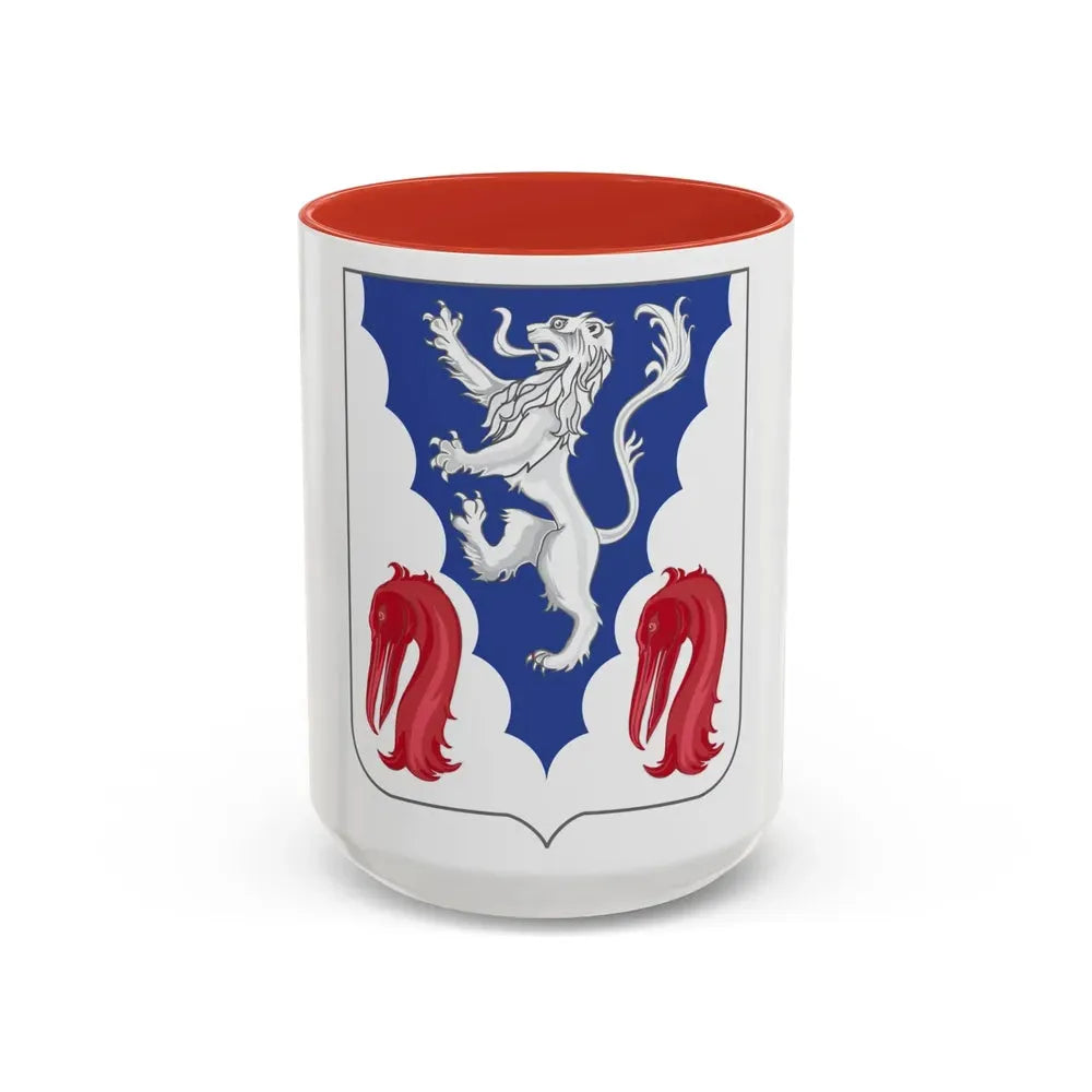 401 Glider Infantry Regiment 2 (U.S. Army) Accent Coffee Mug 15oz Red - Go Mug Yourself