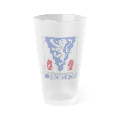 401 Glider Infantry Regiment (U.S. Army) Frosted Pint Glass 16oz-Go Mug Yourself