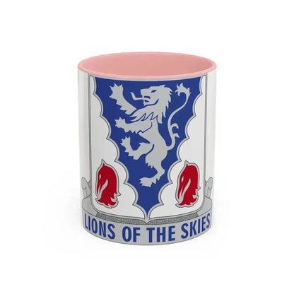 401 Glider Infantry Regiment (U.S. Army) Accent Coffee Mug 11oz Pink - Go Mug Yourself