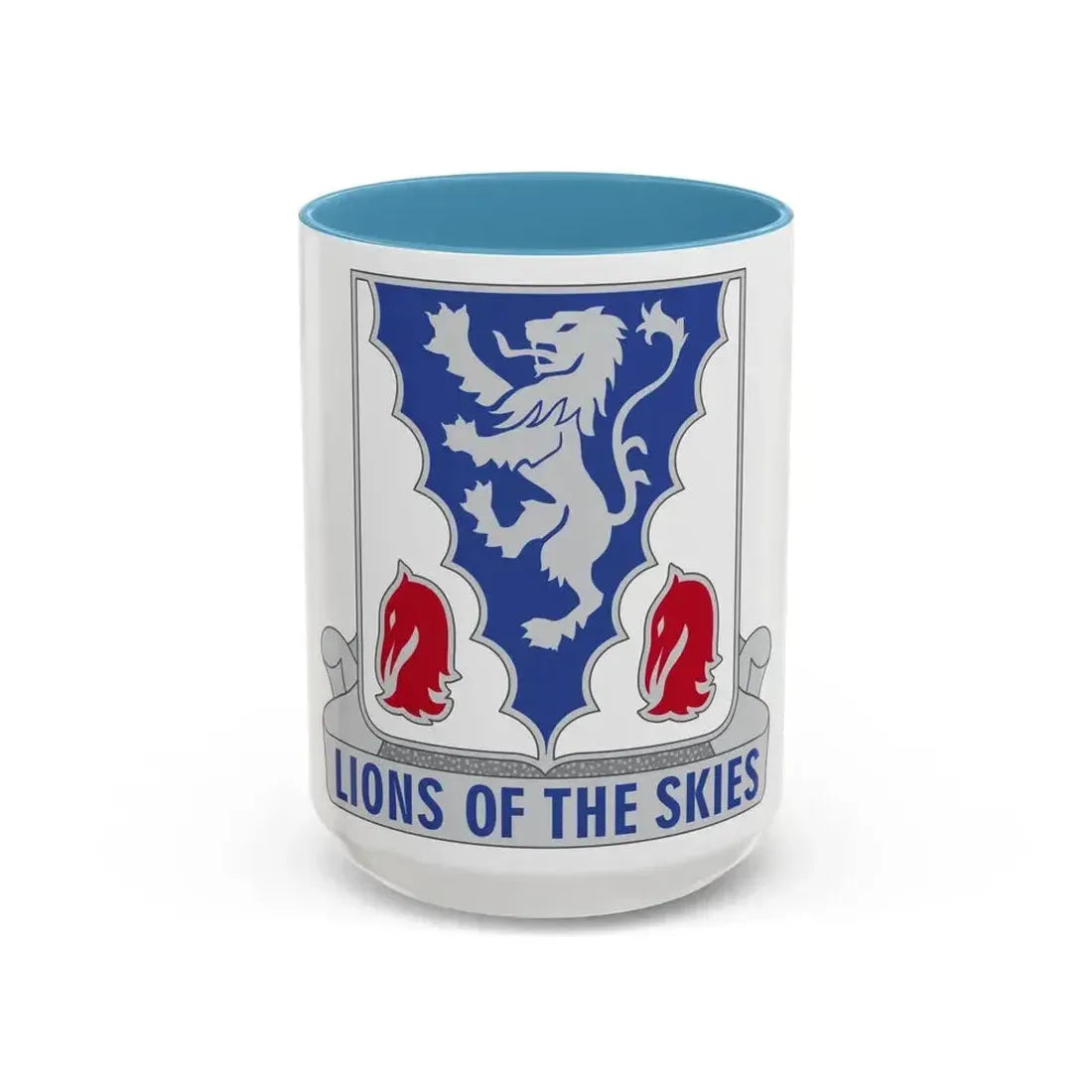 401 Glider Infantry Regiment (U.S. Army) Accent Coffee Mug 15oz Light Blue - Go Mug Yourself