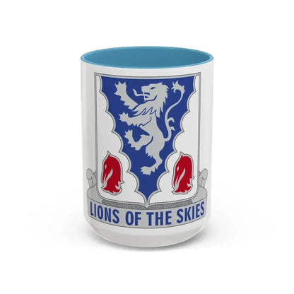 401 Glider Infantry Regiment (U.S. Army) Accent Coffee Mug 15oz Light Blue - Go Mug Yourself