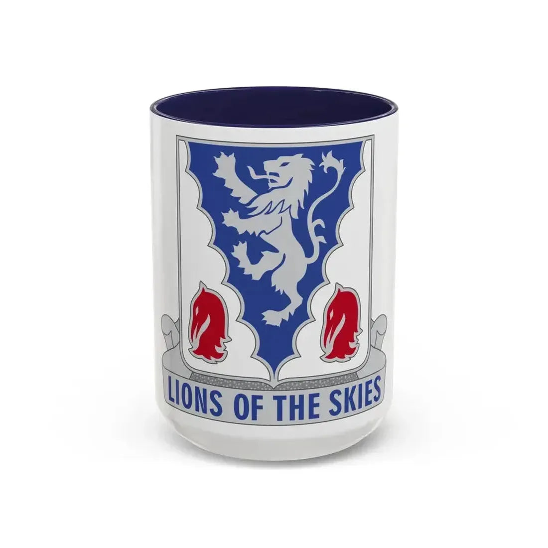 401 Glider Infantry Regiment (U.S. Army) Accent Coffee Mug 15oz Navy - Go Mug Yourself