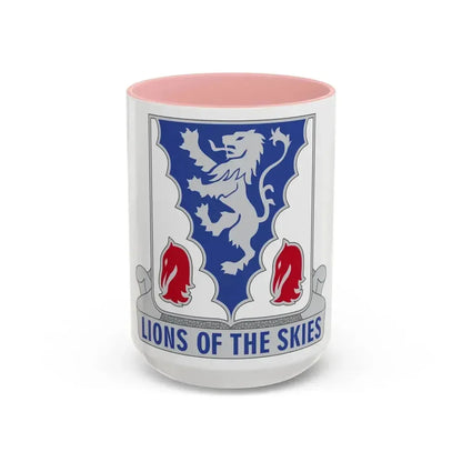 401 Glider Infantry Regiment (U.S. Army) Accent Coffee Mug 15oz Pink - Go Mug Yourself