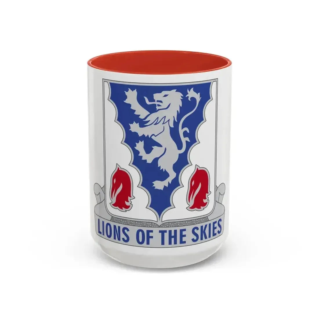 401 Glider Infantry Regiment (U.S. Army) Accent Coffee Mug 15oz Red - Go Mug Yourself