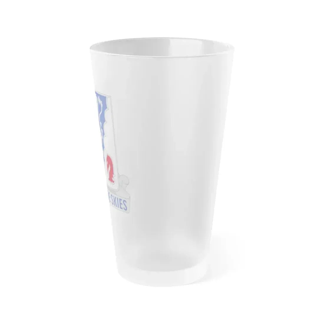 401 Glider Infantry Regiment (U.S. Army) Frosted Pint Glass 16oz - Go Mug Yourself