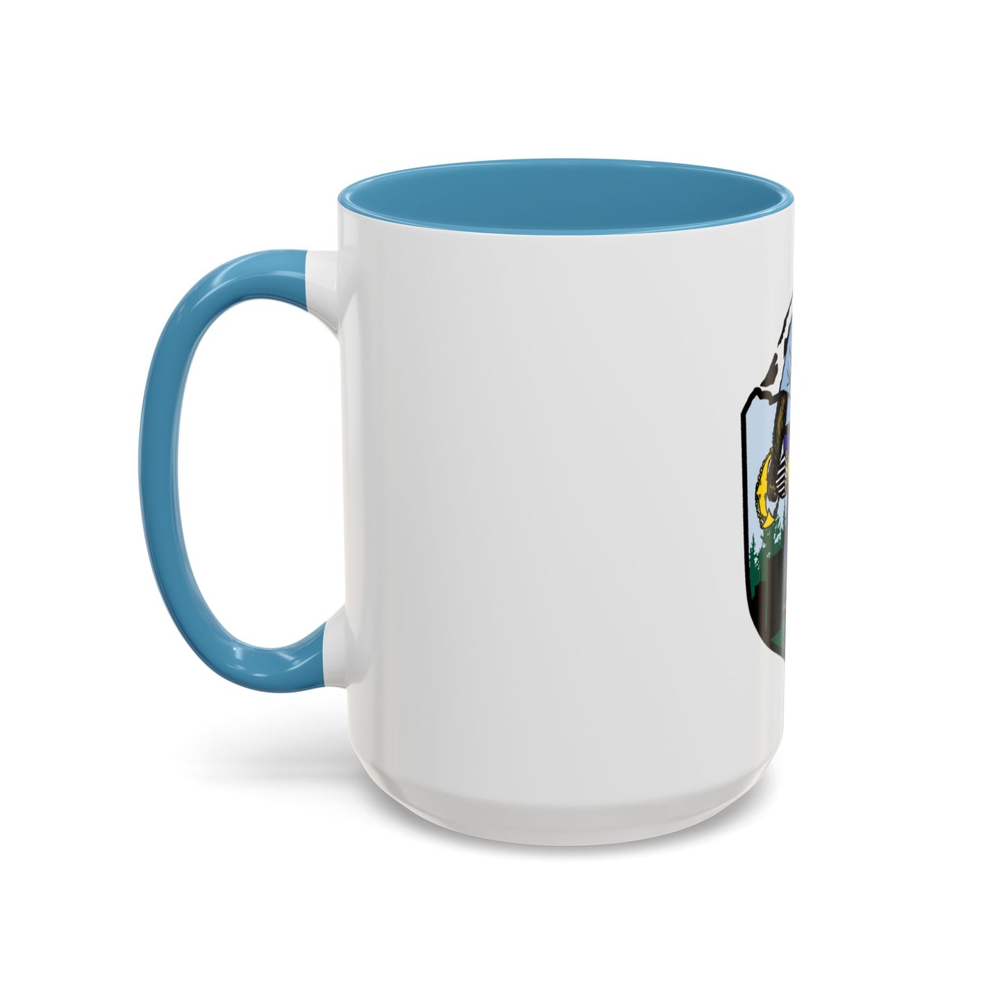 USCG Sailor Squatch (U.S. Coast Guard) Accent Coffee Mug