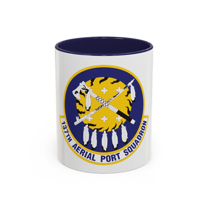 137th Aerial Port Squadron (U.S. Air Force) Accent Coffee Mug