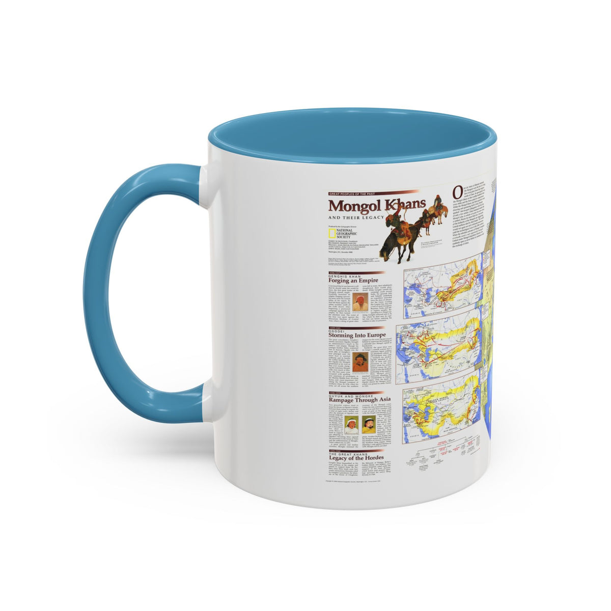 Mongol Khans and Their Legacy (1996) (Map) Accent Coffee Mug