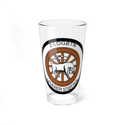 Emblem for the II-TRR (Denmark) (Coat of Arms) Pint Glass 16oz