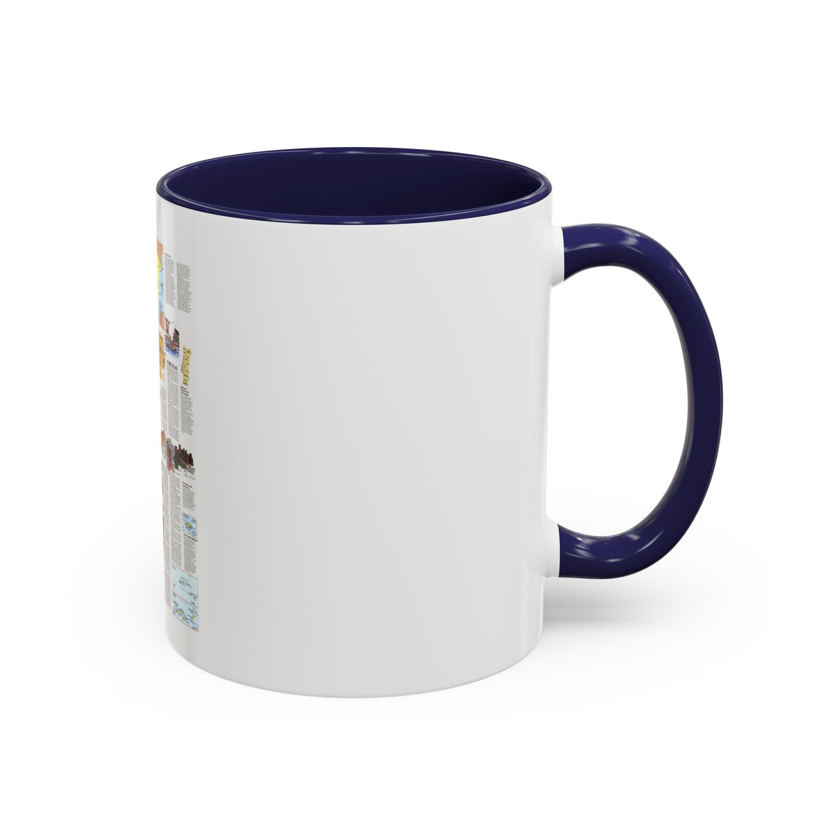 Spain and Portugal - A Traveller's Map 2 (1984) (Map) Accent Coffee Mug