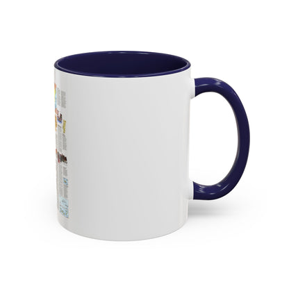 Spain and Portugal - A Traveller's Map 2 (1984) (Map) Accent Coffee Mug