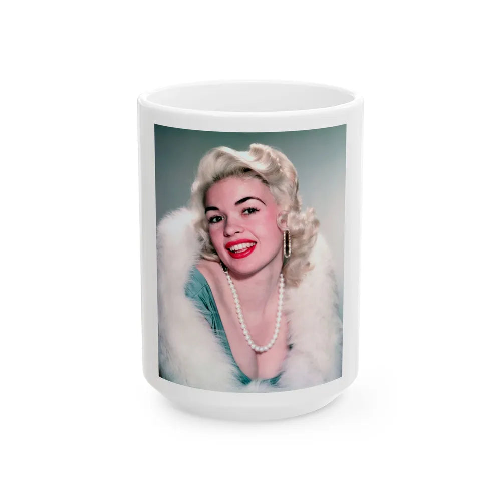 Jayne Mansfield #267 (Vintage Female Icon) White Coffee Mug-15oz-Go Mug Yourself