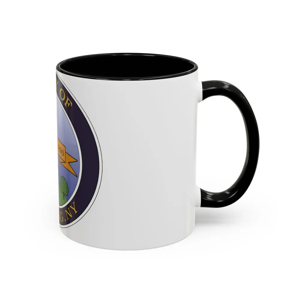 Seal of Corning NY - Accent Coffee Mug-Go Mug Yourself