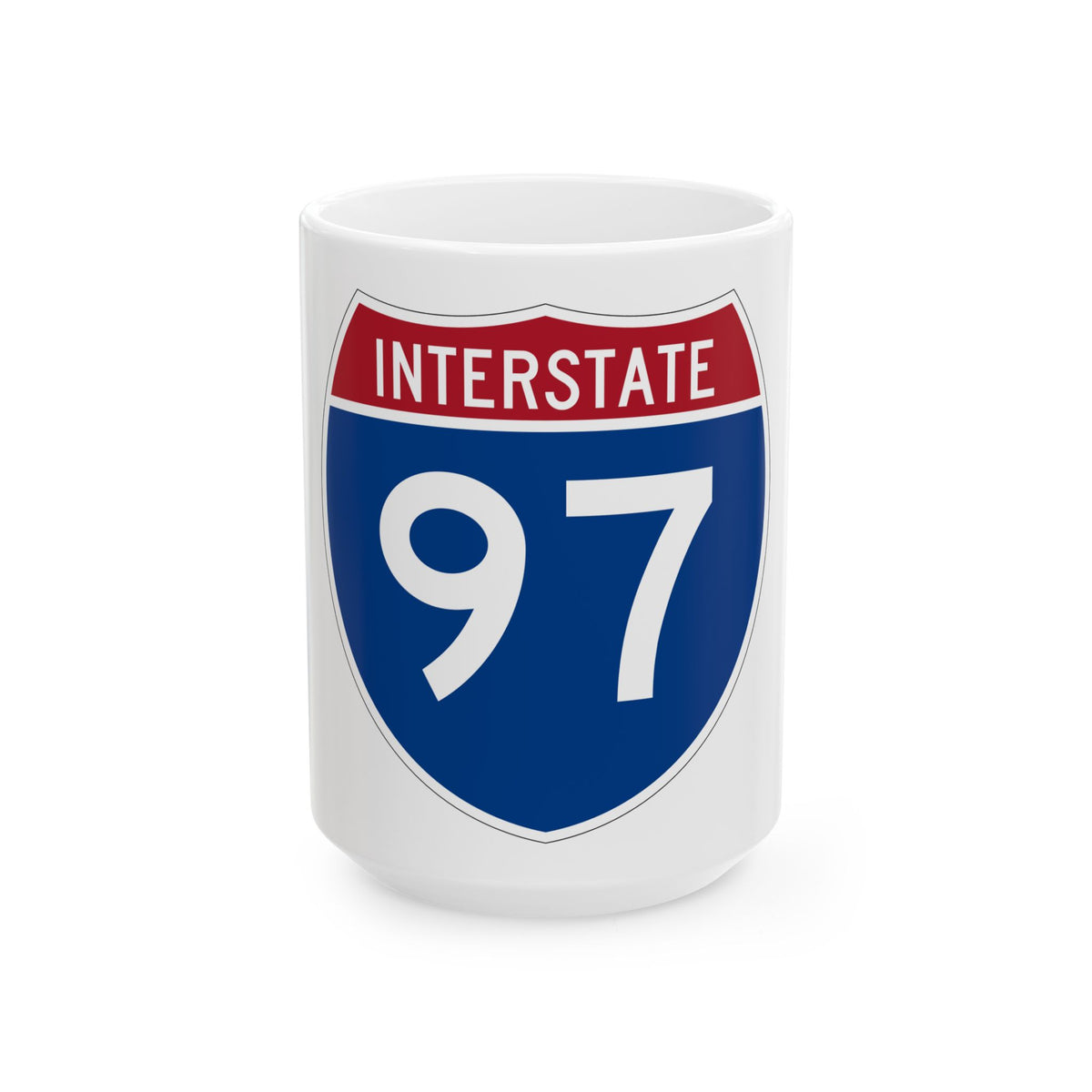 Interstate 97 (U.S. Highways) White Coffee Mug