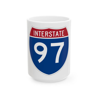 Interstate 97 (U.S. Highways) White Coffee Mug