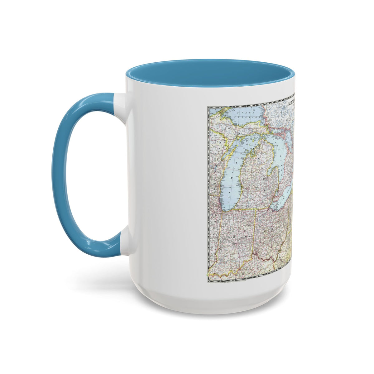 USA - Northeastern (1945) (Map) Accent Coffee Mug