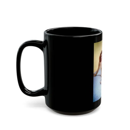 Jane Russell #113 (Vintage Female Icon) Black Coffee Mug-Go Mug Yourself