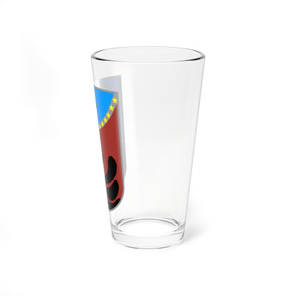 Coat of arms of Zajas Municipality (North Macedonia) (Coat of Arms) Pint Glass 16oz