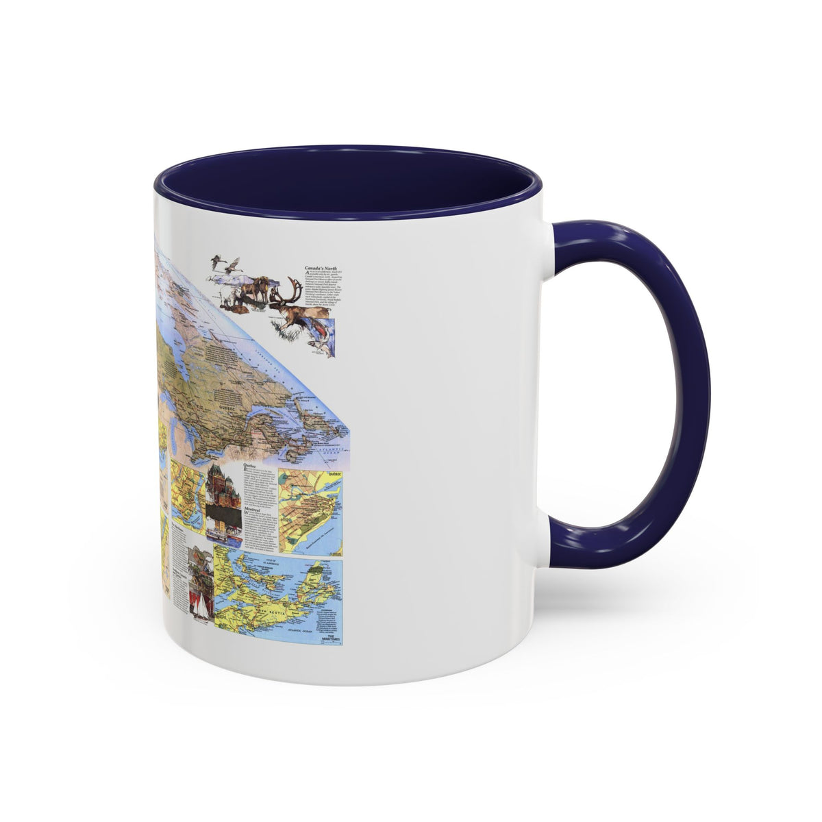 Canada - Vacationlands (1985) (Map) Accent Coffee Mug