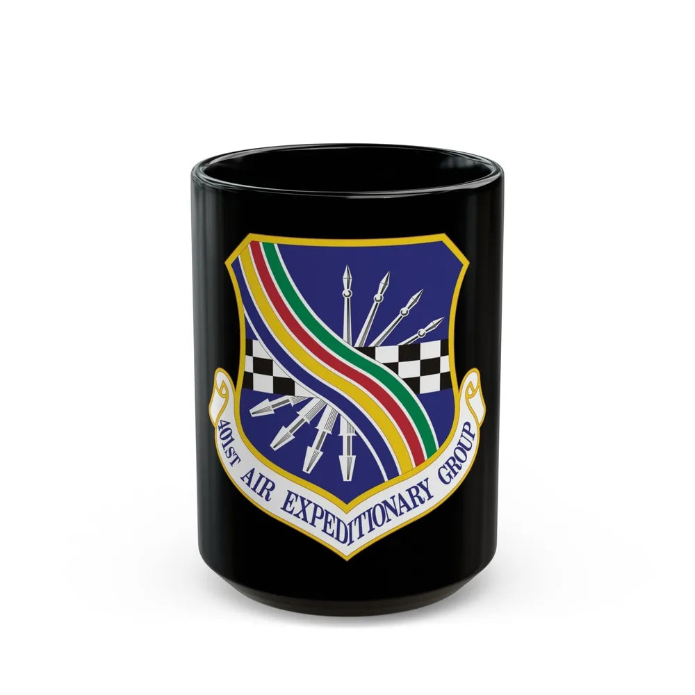 401st Air Expeditionary Group (U.S. Air Force) Black Coffee Mug-15oz-Go Mug Yourself