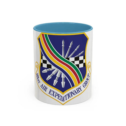 401st Air Expeditionary Group (U.S. Air Force) Accent Coffee Mug 11oz Light Blue - Go Mug Yourself