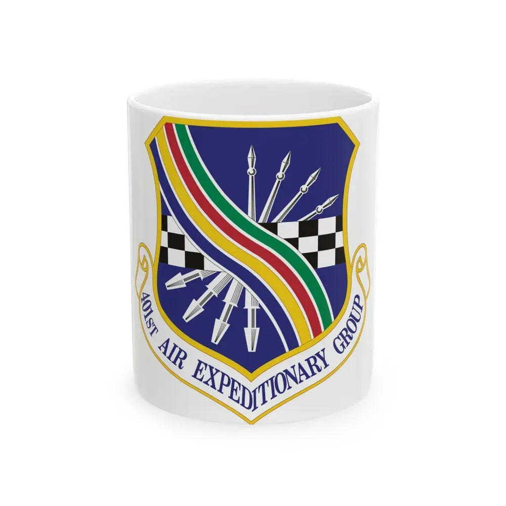401st Air Expeditionary Group (U.S. Air Force) White Coffee Mug 11oz - Go Mug Yourself