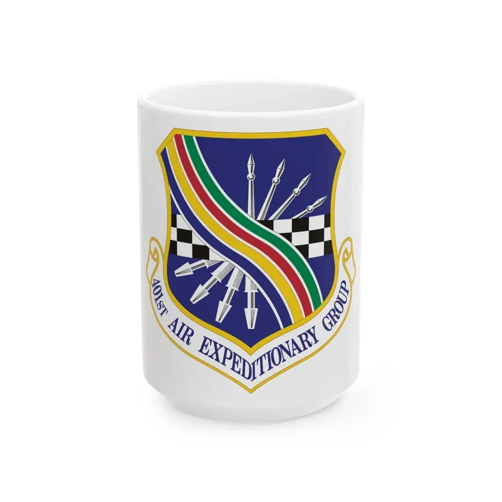401st Air Expeditionary Group (U.S. Air Force) White Coffee Mug 15oz - Go Mug Yourself