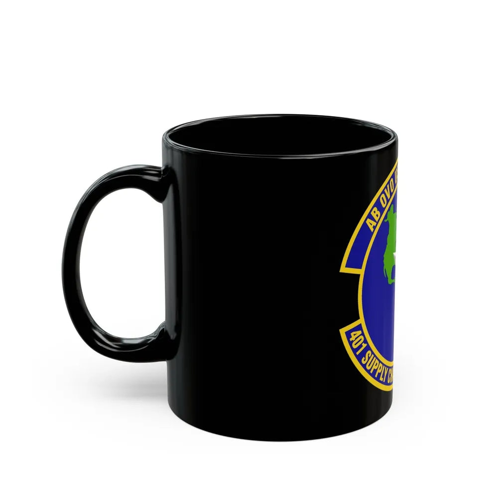 401st Supply Chain Management Squadron (U.S. Air Force) Black Coffee Mug-Go Mug Yourself