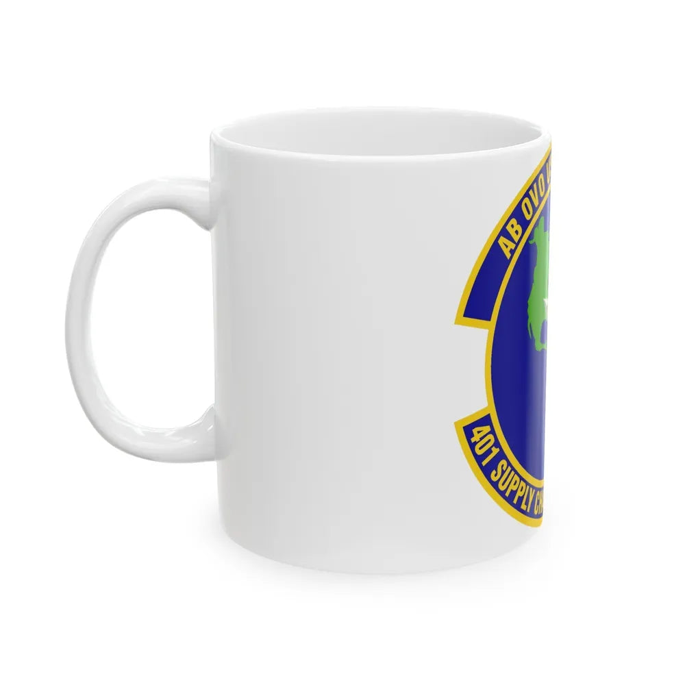 401st Supply Chain Management Squadron (U.S. Air Force) White Coffee Mug-Go Mug Yourself