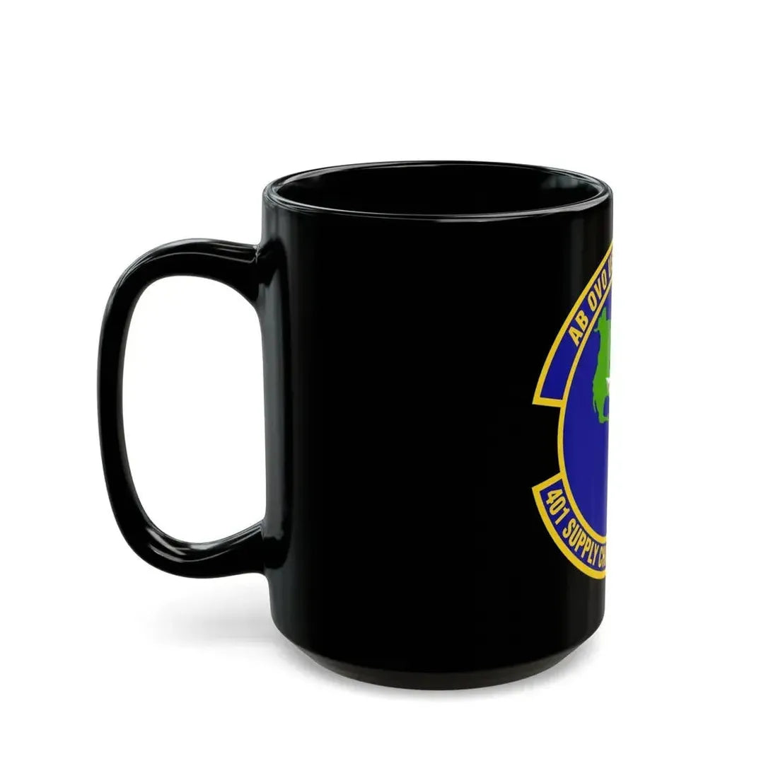 401st Supply Chain Management Squadron (U.S. Air Force) Black Coffee Mug - Go Mug Yourself