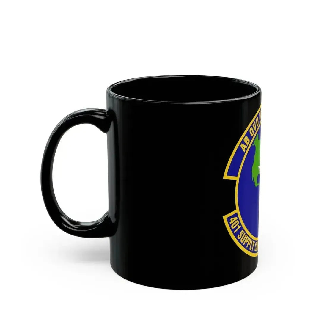 401st Supply Chain Management Squadron (U.S. Air Force) Black Coffee Mug - Go Mug Yourself