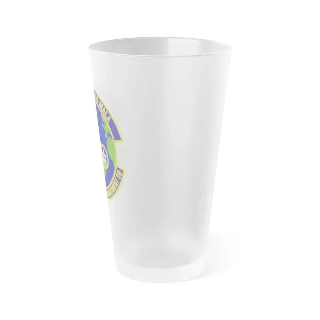 401st Supply Chain Management Squadron (U.S. Air Force) Frosted Pint Glass 16oz - Go Mug Yourself