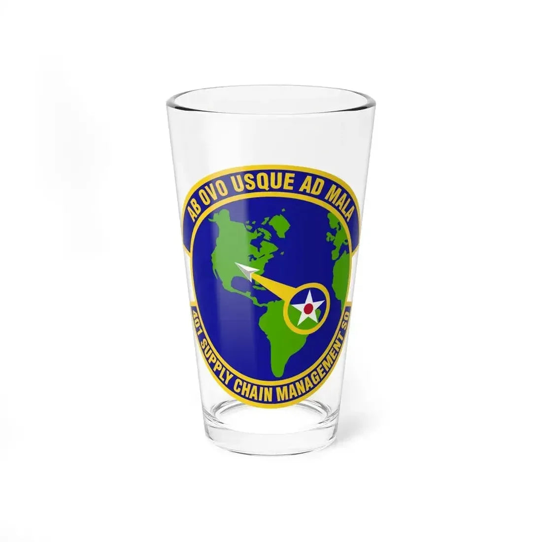 401st Supply Chain Management Squadron (U.S. Air Force) Pint Glass 16oz 16oz - Go Mug Yourself