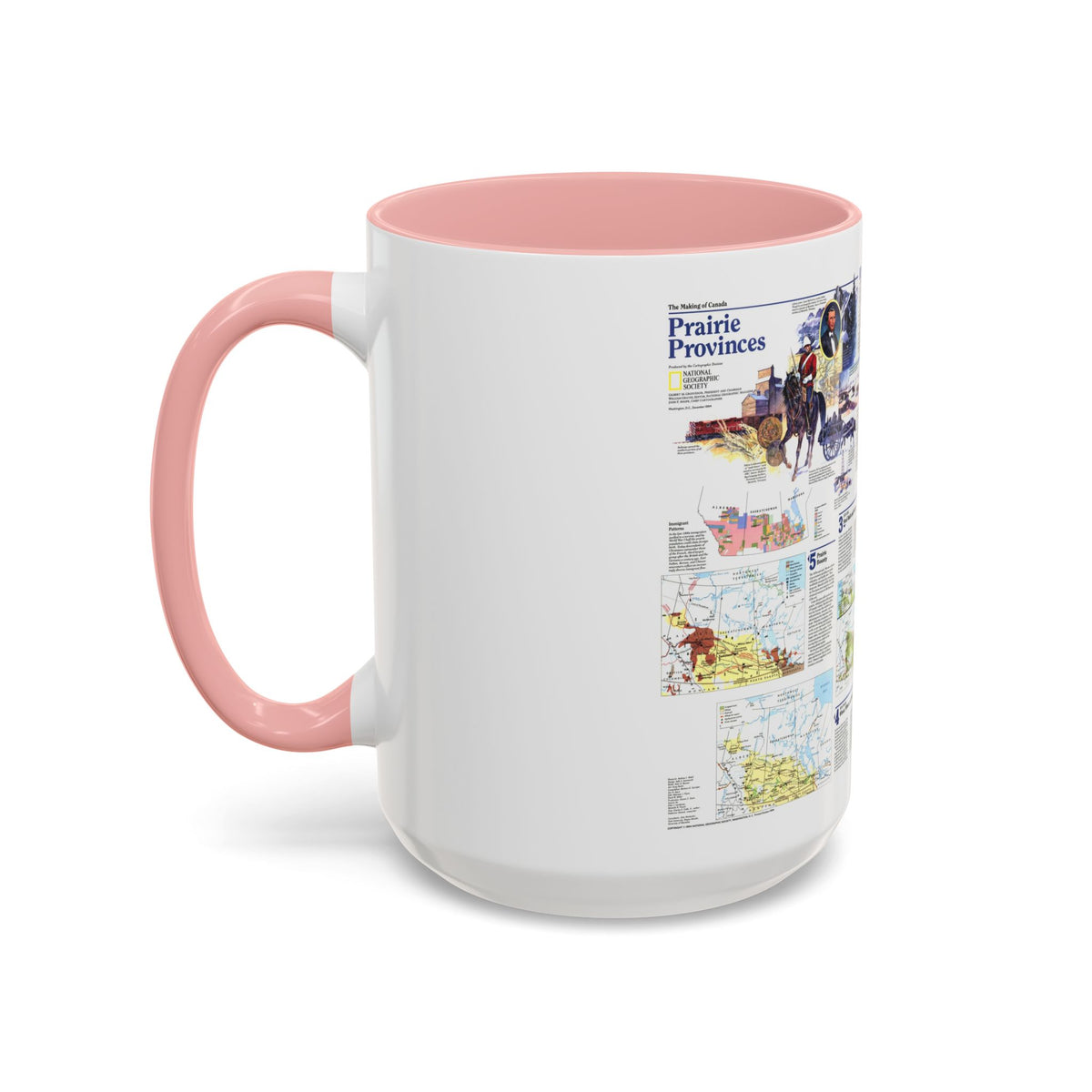 Canada - Prairie Provinces 2 (1995) (Map) Accent Coffee Mug