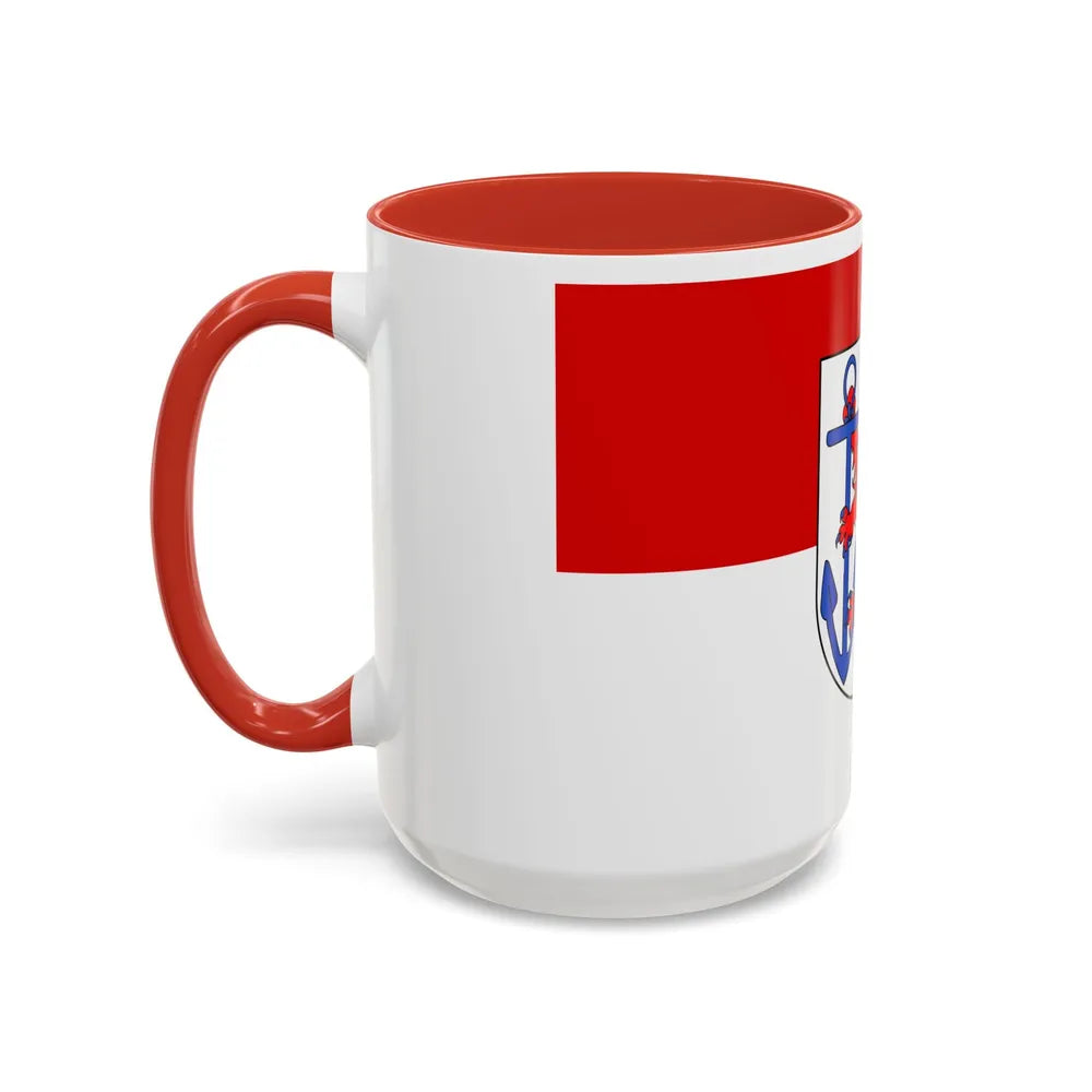 Flag of Duesseldorf Germany - Accent Coffee Mug-Go Mug Yourself