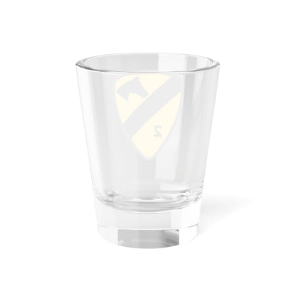 Verre à liqueur 1,5 oz de la 2e brigade de la 1re division de cavalerie (armée américaine)