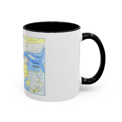 Canada - Quebec 1 (1991) (Map) Accent Coffee Mug