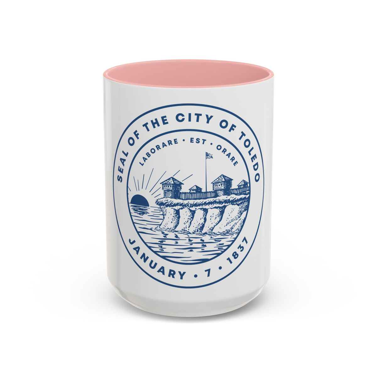 Seal of Toledo Ohio - Accent Coffee Mug