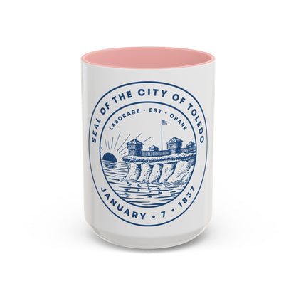 Seal of Toledo Ohio - Accent Coffee Mug